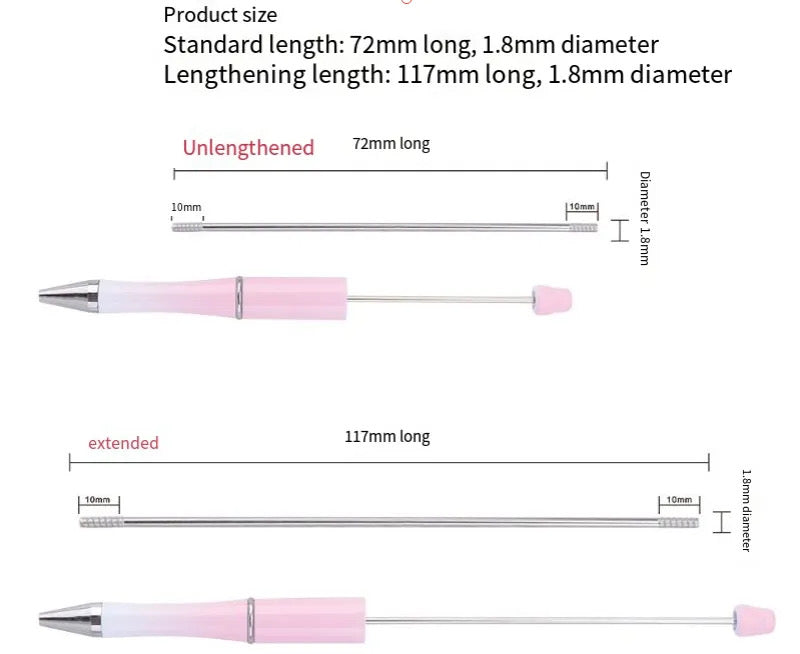 Stem Extenders | Extra Long Beadable Rods | beaded pens